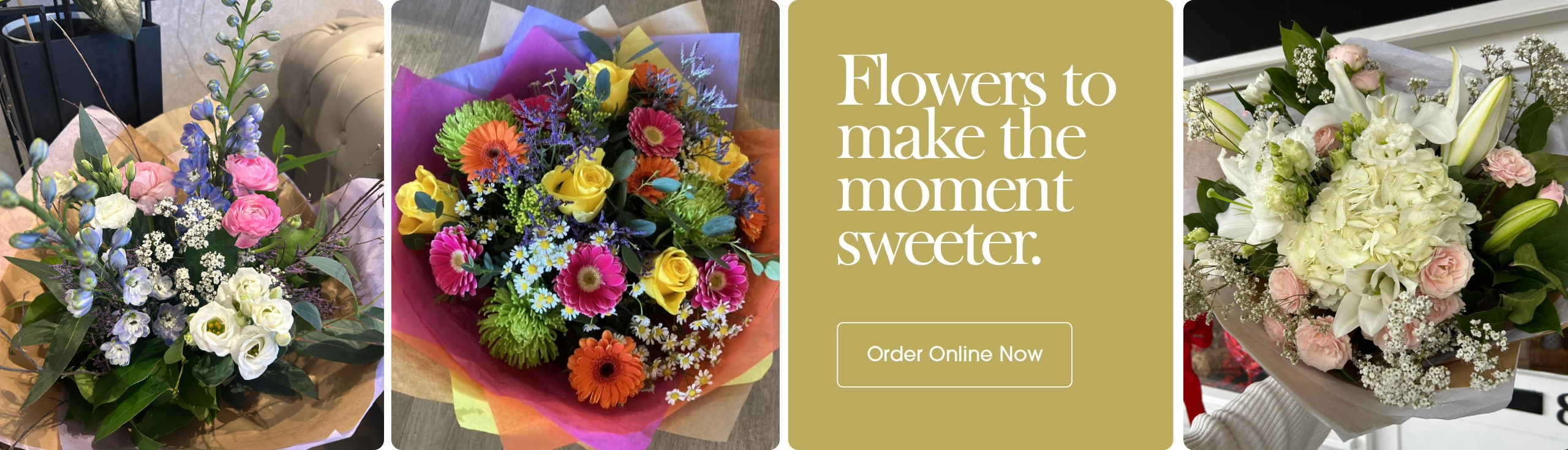 Seasonal bouquets from Sweetpea And Willow Florist in Hastings offering same-day delivery