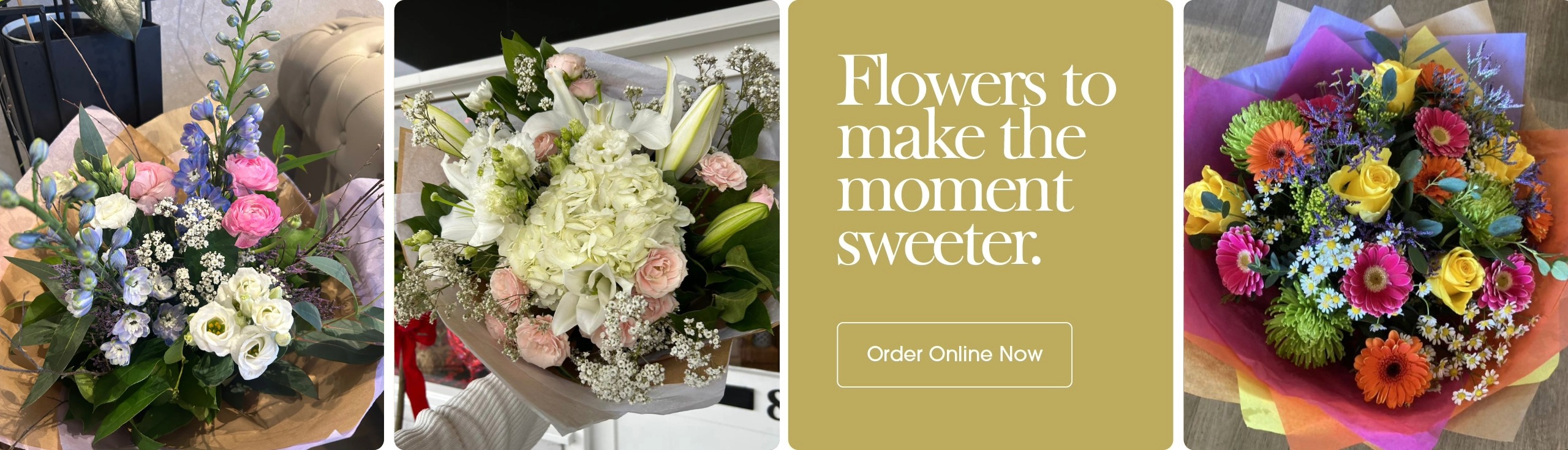 Seasonal bouquets from Sweetpea And Willow Florist in Hastings offering same-day delivery