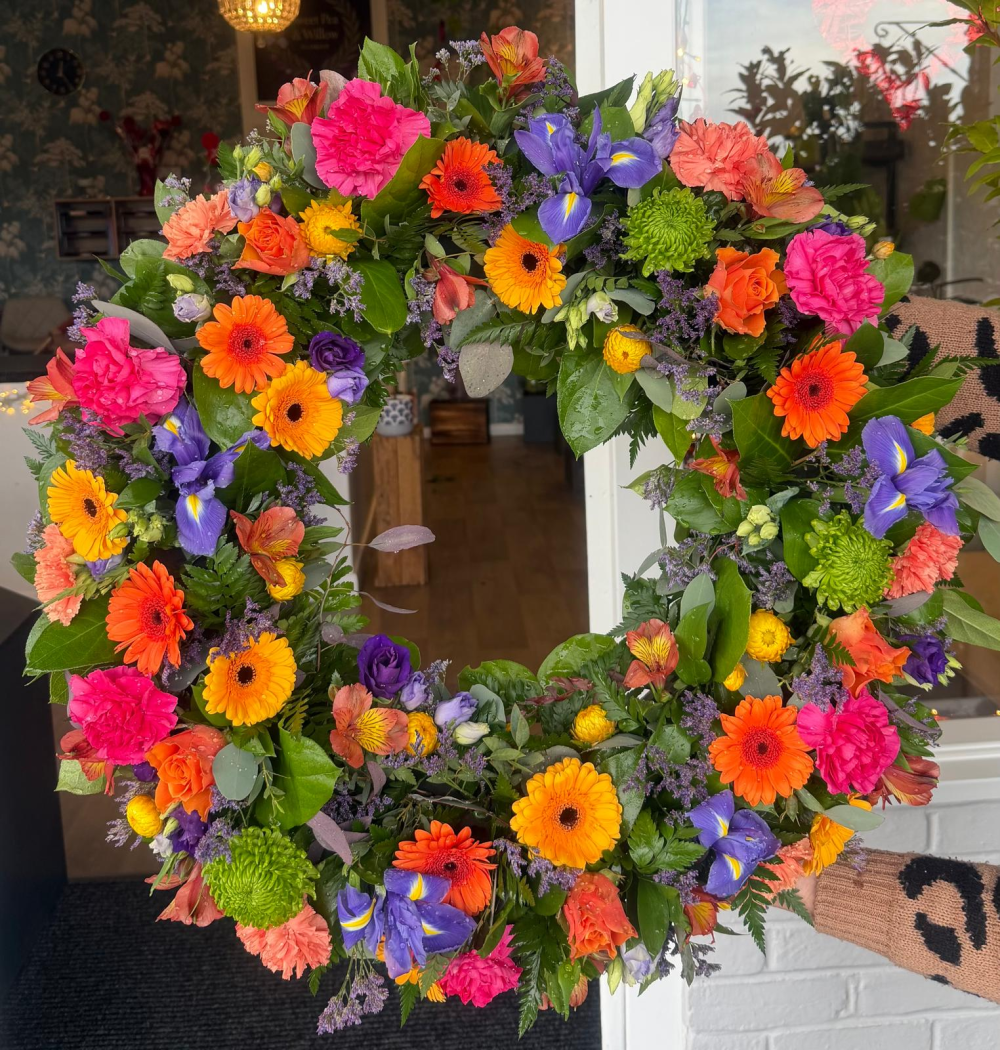 Vibrant Funeral Wreath